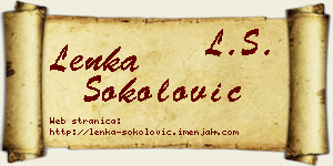 Lenka Sokolović vizit kartica
